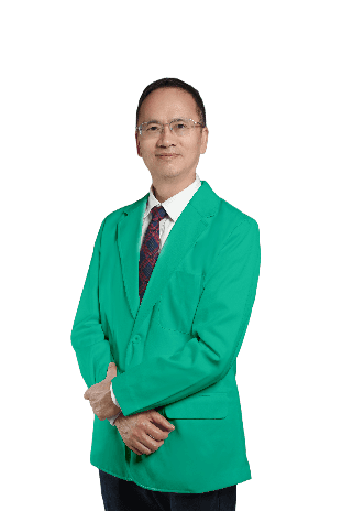 李健医生绿西装全身肖像照